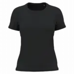 K3026ORG - Dames T-shirt Bio150, black — productfoto 2