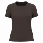 K3026ORG - Dames T-shirt Bio150, chocolate — productfoto 3