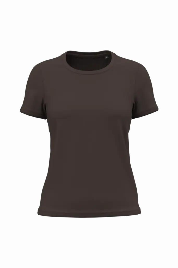 K3026ORG - Dames T-shirt Bio150, chocolate — productfoto 3