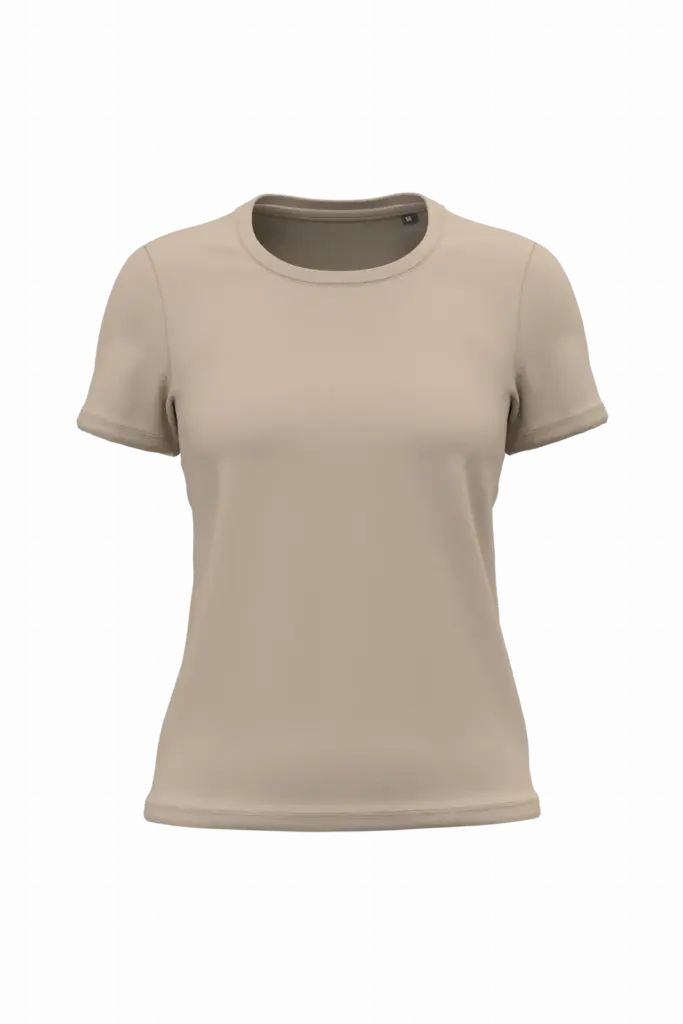 K3026ORG - Dames T-shirt Bio150, light sand — productfoto 12