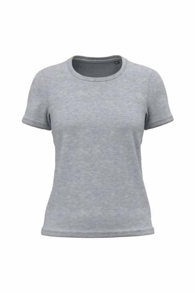 K3026ORG - Dames T-shirt Bio150, oxford grey — productfoto 16