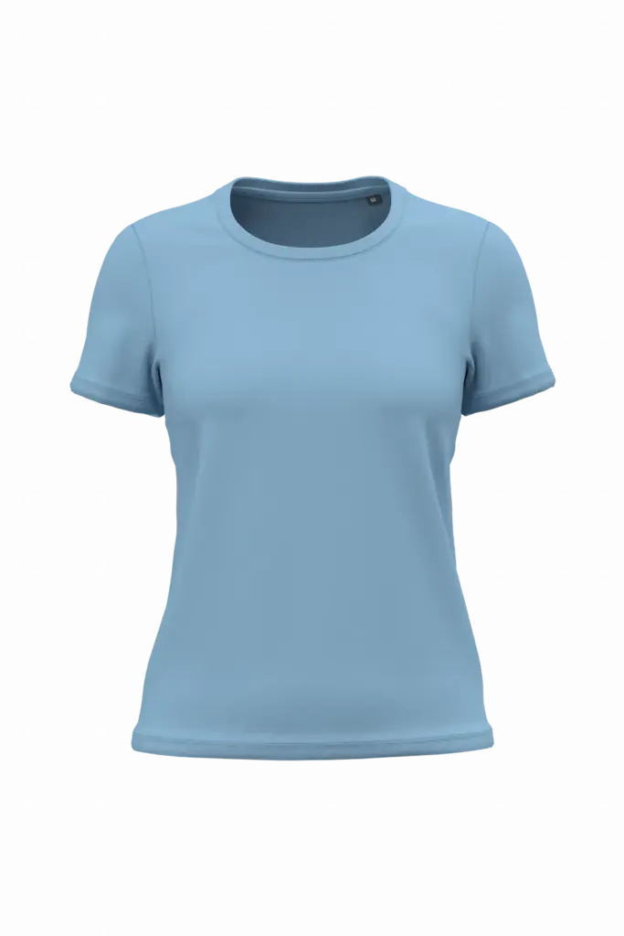 K3026ORG - Dames T-shirt Bio150, sky blue — productfoto 20