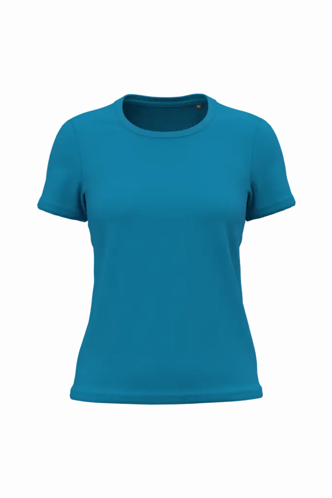 K3026ORG - Dames T-shirt Bio150, tropical blue — productfoto 21