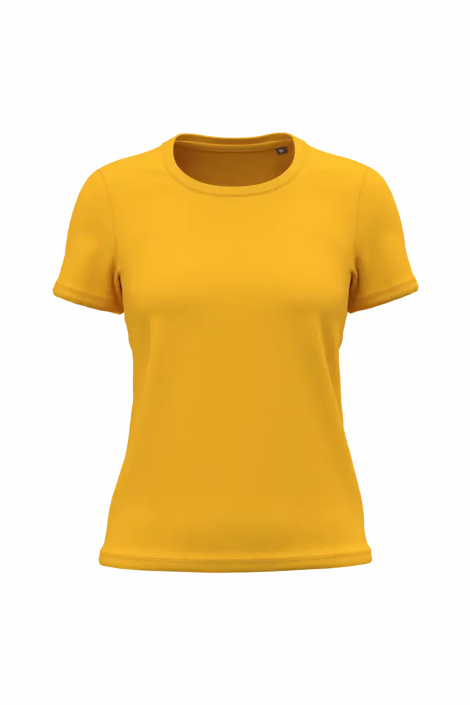 K3026ORG - Dames T-shirt Bio150, yellow — productfoto 24