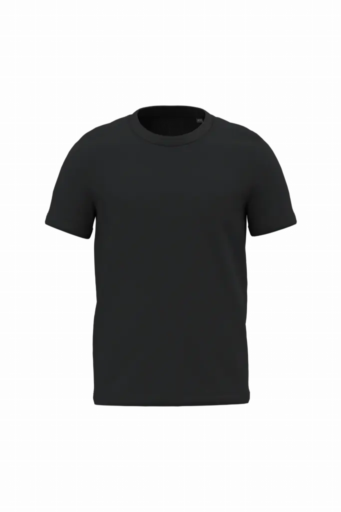 K3027ORG - Kinder T-shirt Bio150, black — productfoto 2
