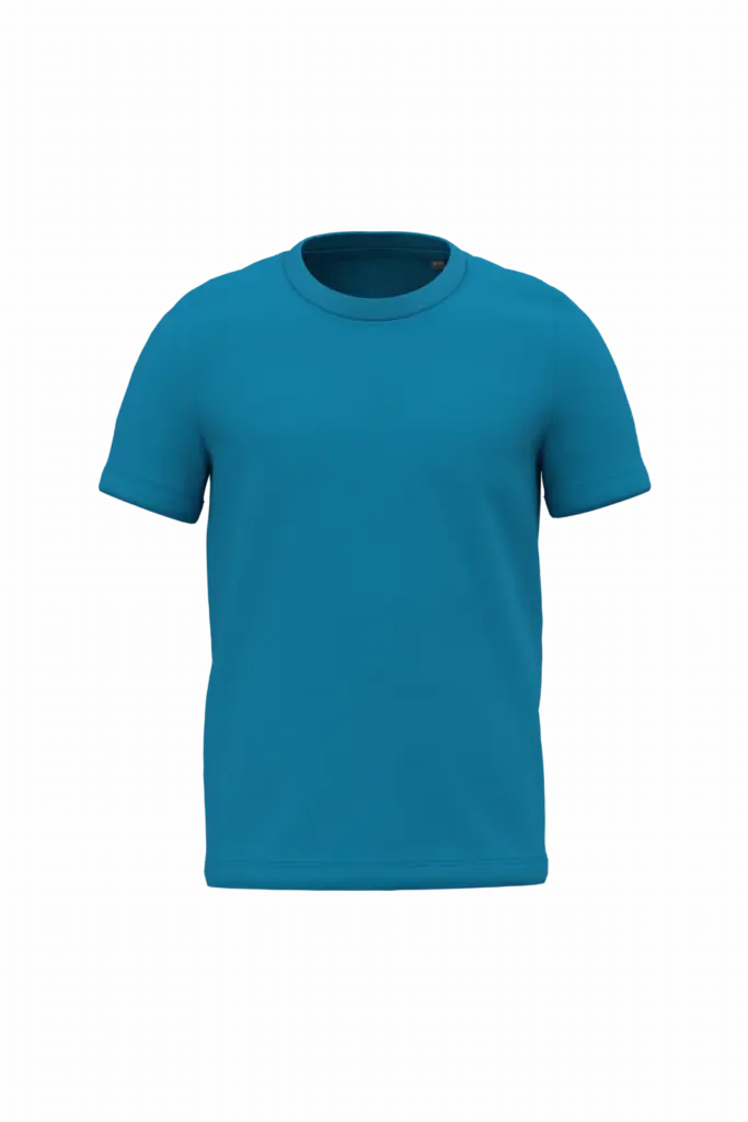 K3027ORG - Kinder T-shirt Bio150, tropical blue — productfoto 17