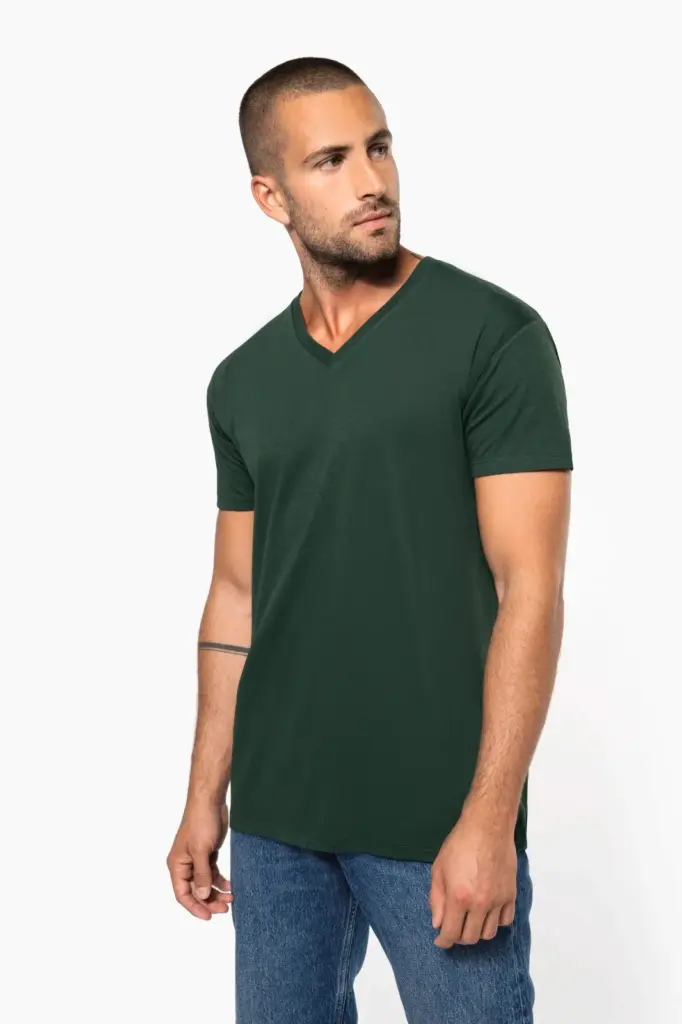Heren-T-shirt BIO150 IC V-hals — productfoto 5