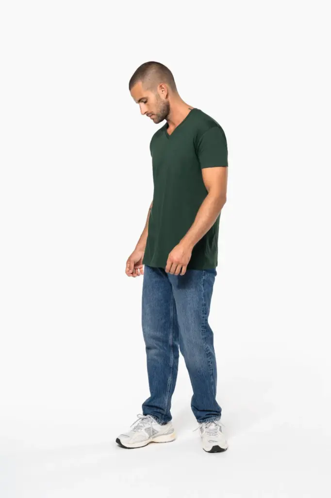 Heren-T-shirt BIO150 IC V-hals — productfoto 6