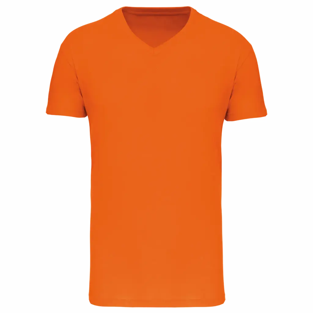 Heren-T-shirt BIO150 IC V-hals, orange — productfoto 27