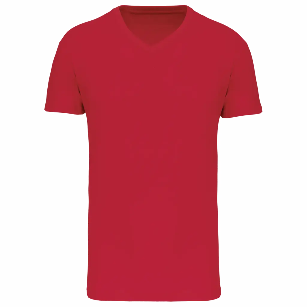 Heren-T-shirt BIO150 IC V-hals, red — productfoto 29