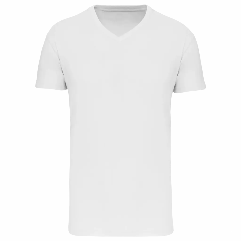 Heren-T-shirt BIO150 IC V-hals, white — productfoto 31