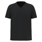 K3028ORG - Heren-T-shirt BIO150 V-hals, black — productfoto 2
