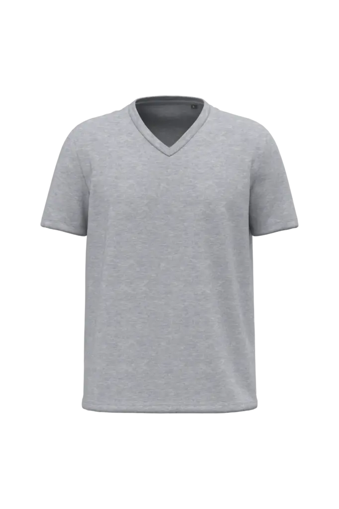 K3028ORG - Heren-T-shirt BIO150 V-hals, oxford grey — productfoto 9