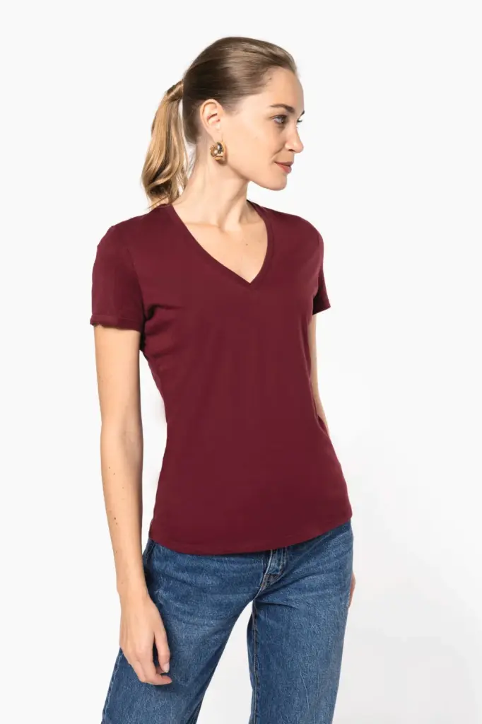 Dames-T-shirt BIO150 IC V-hals