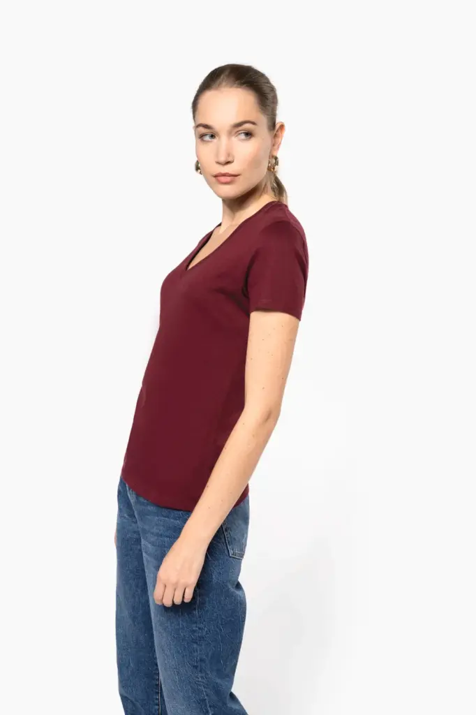 Dames-T-shirt BIO150 IC V-hals — productfoto 5