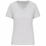 Dames-T-shirt BIO150 IC V-hals, ash heather — productfoto 8