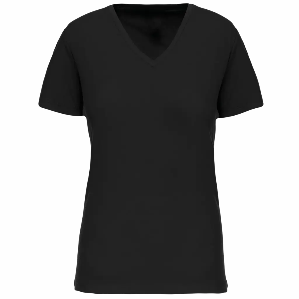 Dames-T-shirt BIO150 IC V-hals, black — productfoto 11