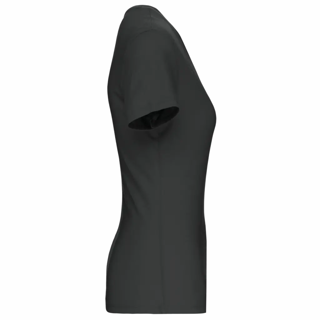 Dames-T-shirt BIO150 IC V-hals, dark grey — productfoto 13