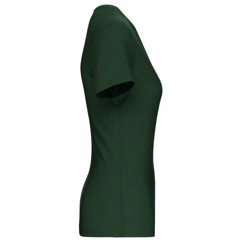 Dames-T-shirt BIO150 IC V-hals, forest green — productfoto 16
