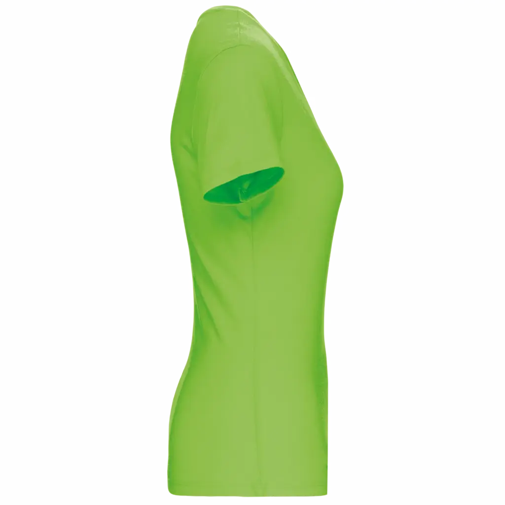 Dames-T-shirt BIO150 IC V-hals, lime — productfoto 22
