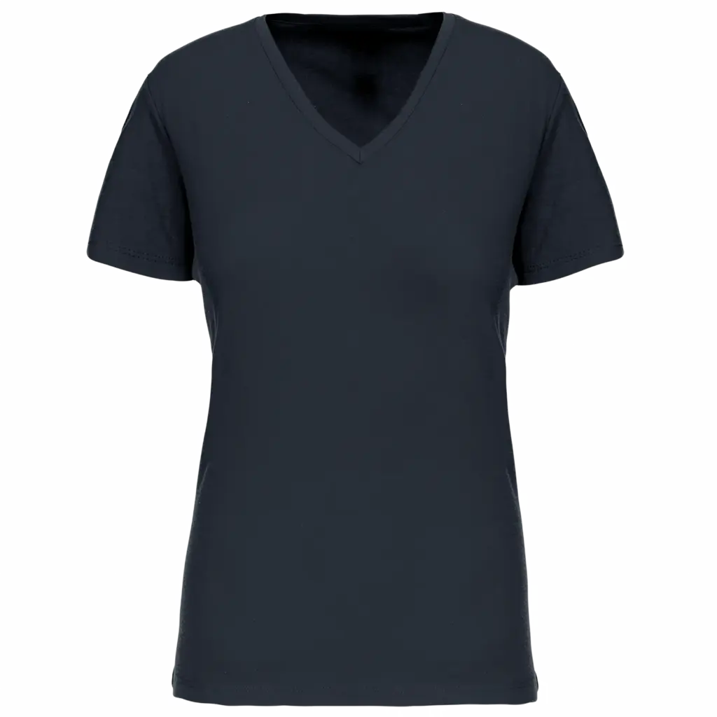 Dames-T-shirt BIO150 IC V-hals, navy — productfoto 26