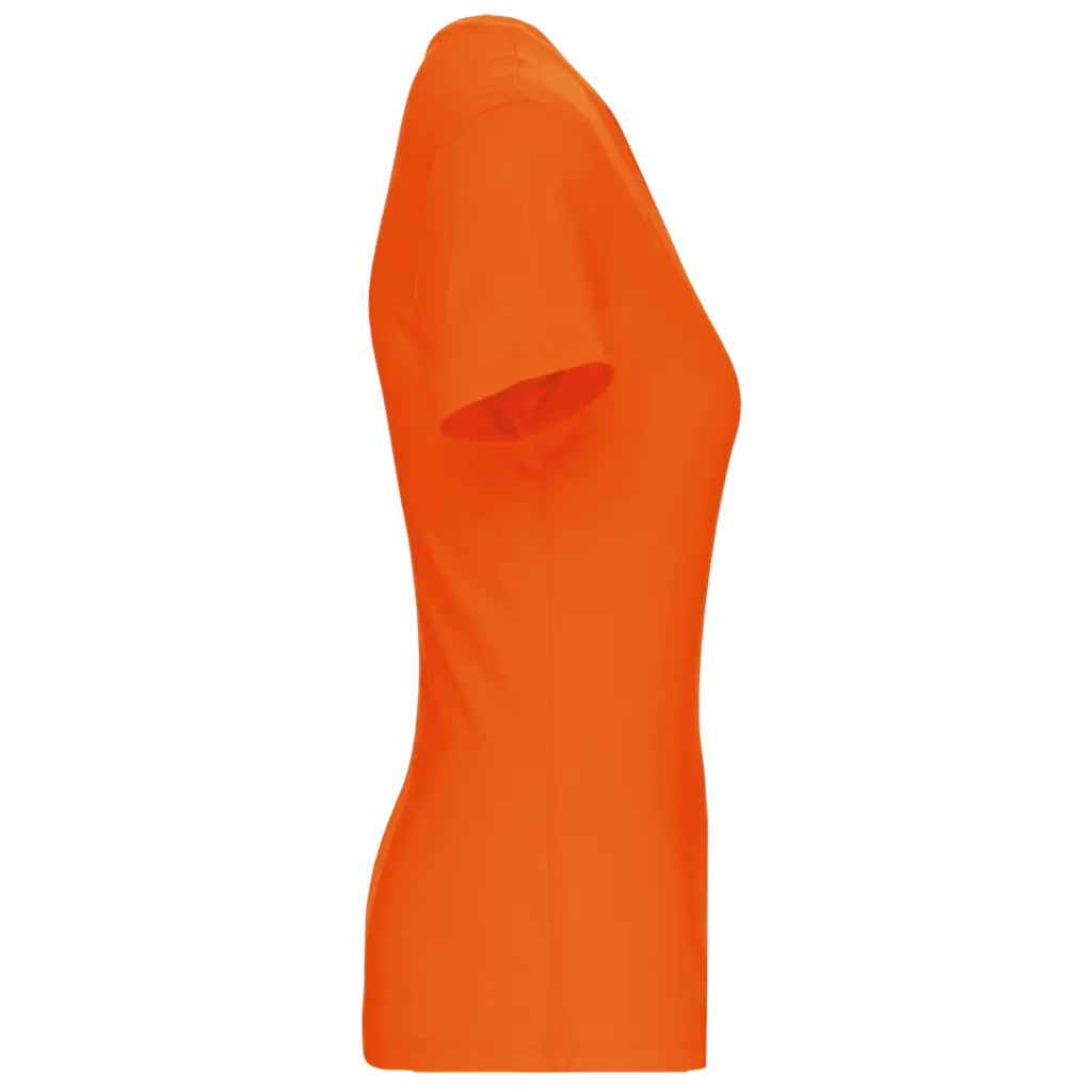 Dames-T-shirt BIO150 IC V-hals, orange — productfoto 28