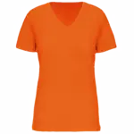 Dames-T-shirt BIO150 IC V-hals, orange — productfoto 29