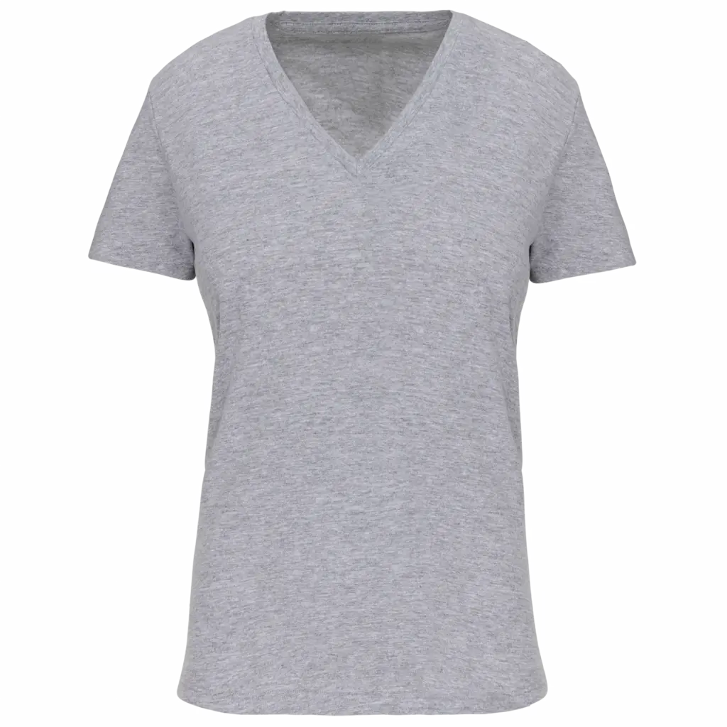 Dames-T-shirt BIO150 IC V-hals, oxford grey — productfoto 32