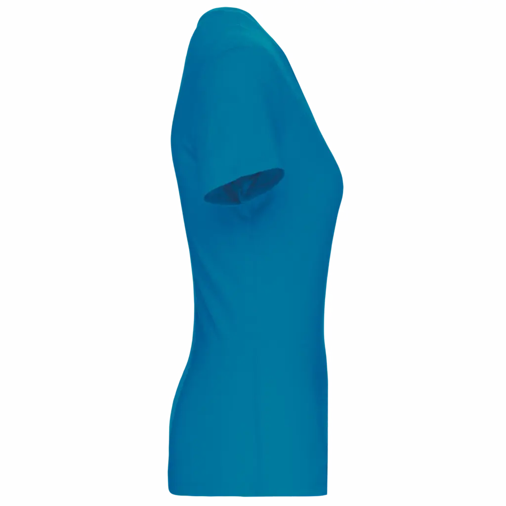 Dames-T-shirt BIO150 IC V-hals, tropical blue — productfoto 37
