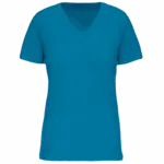 Dames-T-shirt BIO150 IC V-hals, tropical blue — productfoto 38