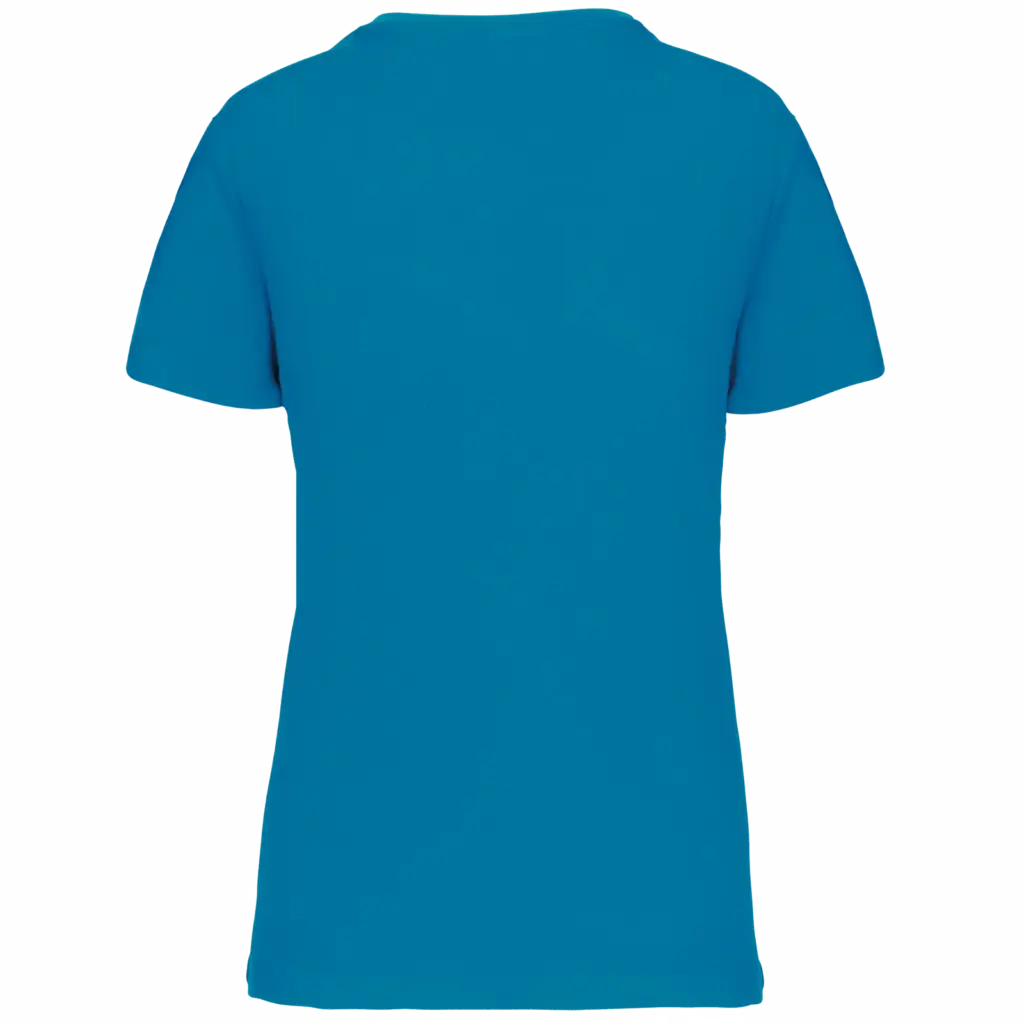Dames-T-shirt BIO150 IC V-hals, tropical blue — productfoto 39