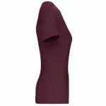 Dames-T-shirt BIO150 IC V-hals, wine — productfoto 43