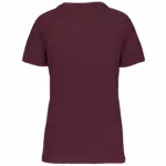 Dames-T-shirt BIO150 IC V-hals, wine — productfoto 45