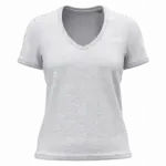 K3029ORG - Dames-T-shirt BIO150 IC V-hals, ash heather