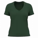 K3029ORG - Dames-T-shirt BIO150 IC V-hals, forest green — productfoto 4