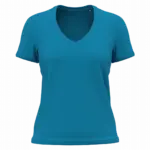 K3029ORG - Dames-T-shirt BIO150 IC V-hals, tropical blue — productfoto 11