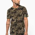 T-shirt camo korte mouwen