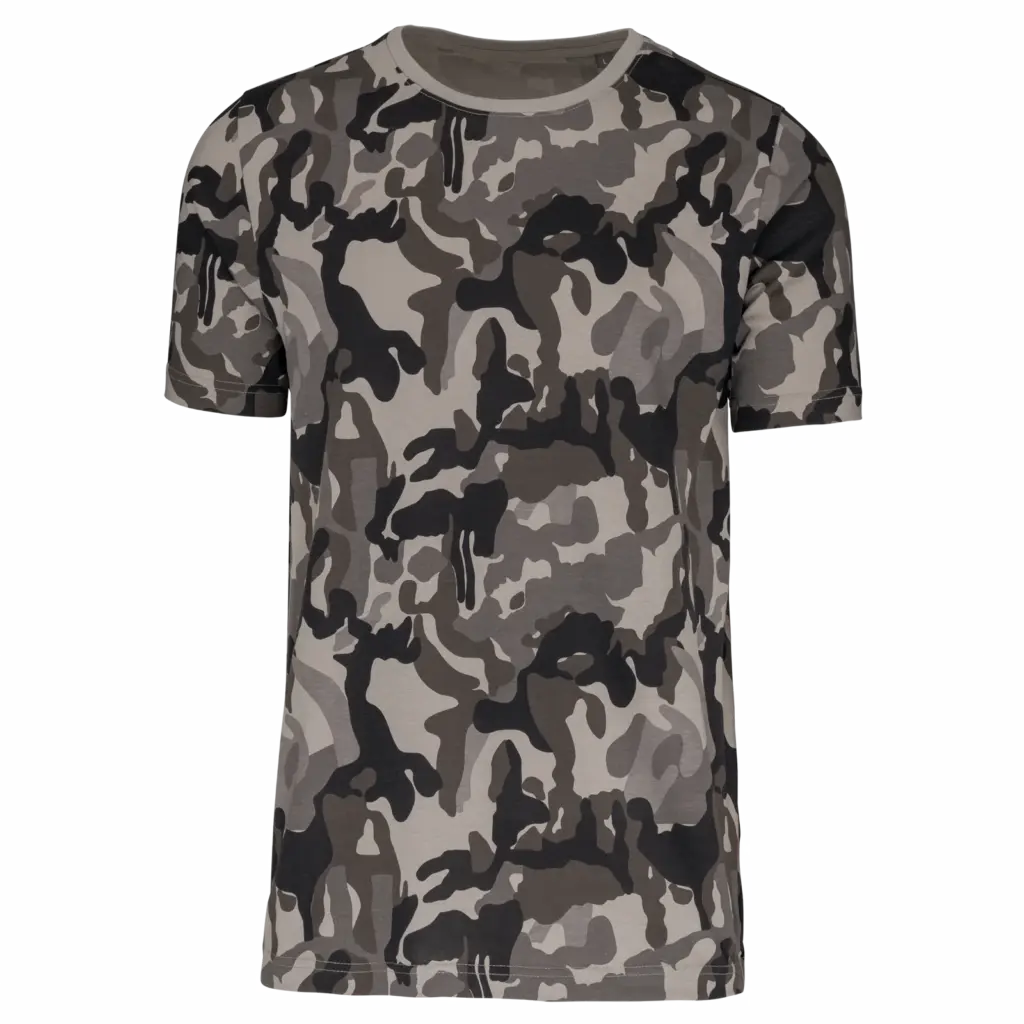 T-shirt camo korte mouwen, grey camouflage — productfoto 9