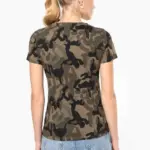 Dames-T-shirt camo korte mouwen — productfoto 2
