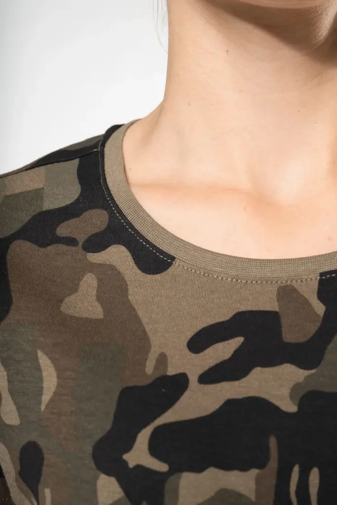 Dames-T-shirt camo korte mouwen — productfoto 4