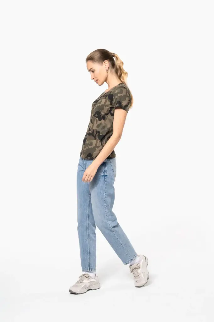 Dames-T-shirt camo korte mouwen — productfoto 6
