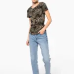 Dames-T-shirt camo korte mouwen — productfoto 7