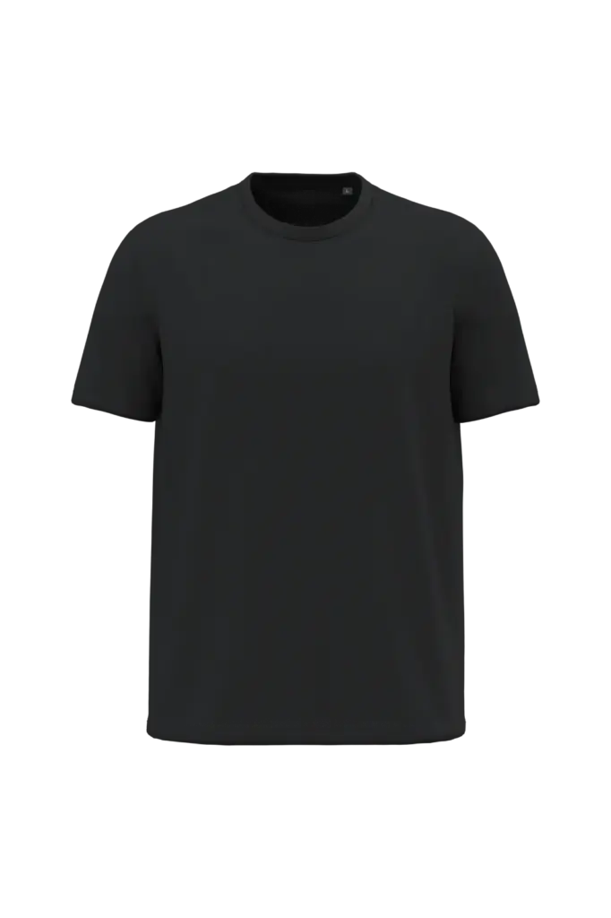 K3032ORG - Heren T-shirt Bio190, black — productfoto 2