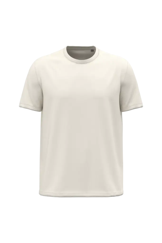 K3032ORG - Heren T-shirt Bio190, coconut milk — productfoto 4
