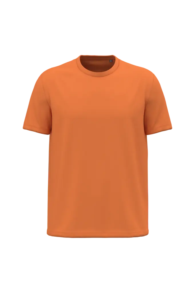 K3032ORG - Heren T-shirt Bio190, light orange — productfoto 12
