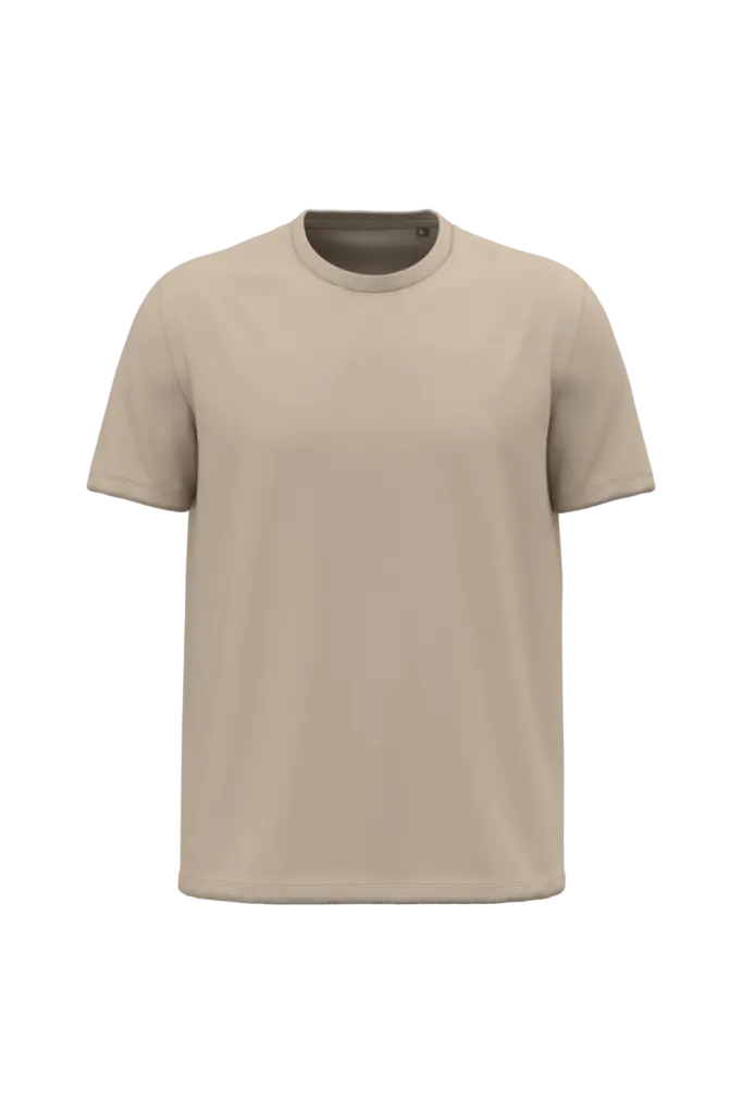 K3032ORG - Heren T-shirt Bio190, light sand — productfoto 14