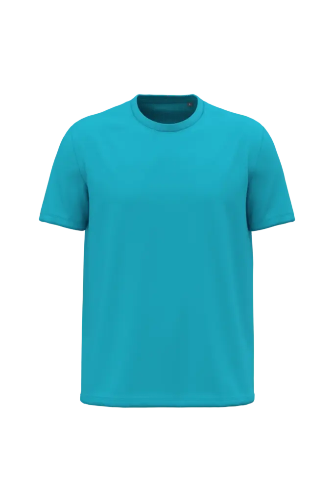 K3032ORG - Heren T-shirt Bio190, sea turquoise — productfoto 20