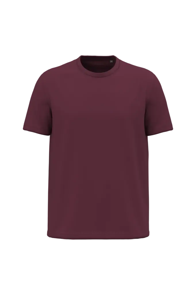 K3032ORG - Heren T-shirt Bio190, wine — productfoto 23