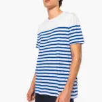 Marine-T-shirt ronde hals Bio heren — productfoto 6