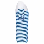 Marine-T-shirt ronde hals Bio heren, white / royal blue stripe — productfoto 17